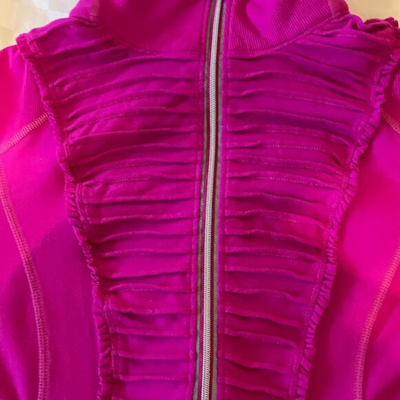 Lululemon Womens Top/Sweater/Pullover with half zip Long sleeves Pink  Size M - Picture 8 of 14